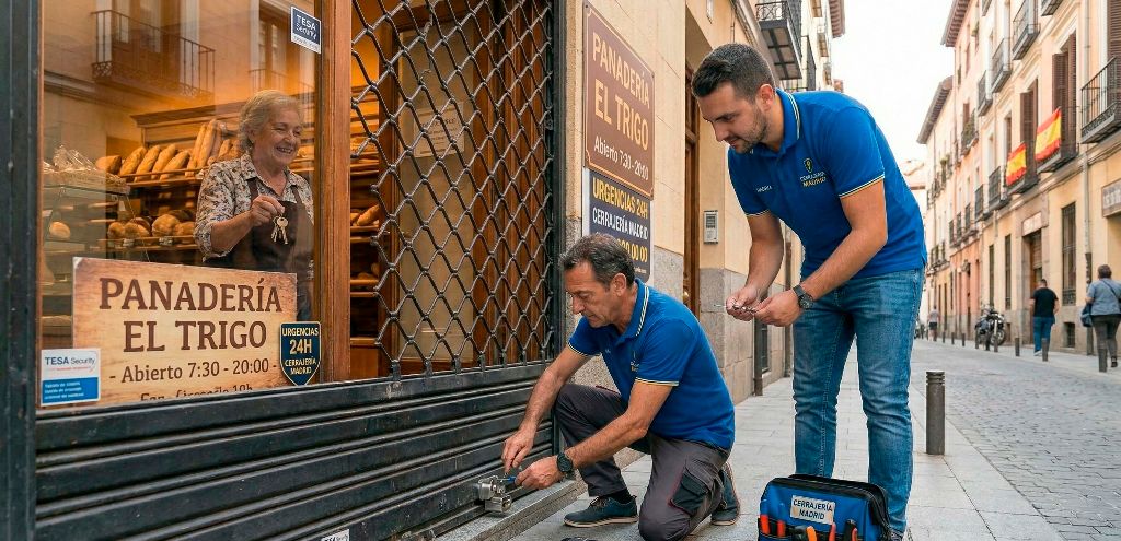 Reparación de puertas metálicas en Comillas